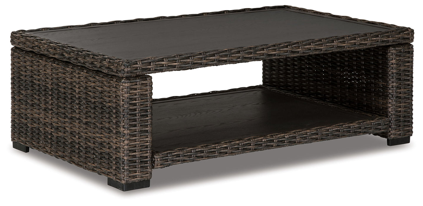 Grasson - Marrom - Mesa de Cocktail Retangular