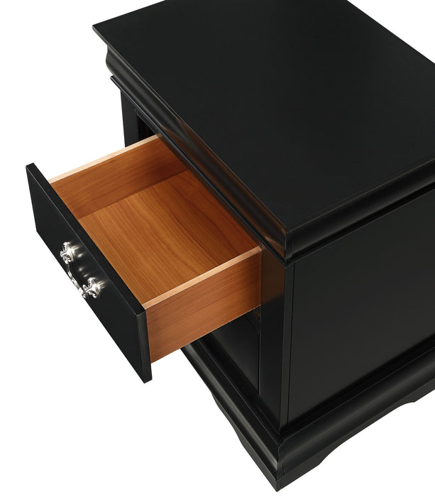 Louis Philip - Twin 5 Piece Bedroom Set - Black
