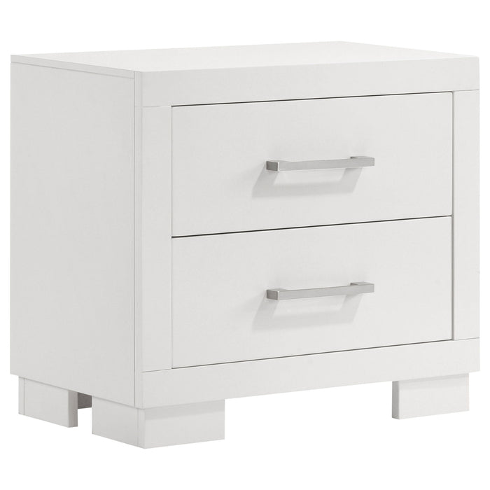 Copper - 2 Drawer Rectangular Nightstand