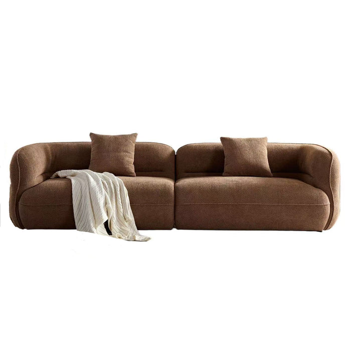 Sectional Sofa With Durable Fabric, Solid Wood Frame, And High Density Sponge Fill