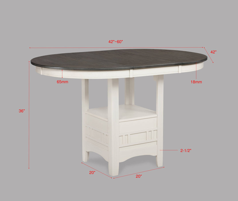 Hartwell - 5 Piece Dining Room Set - White