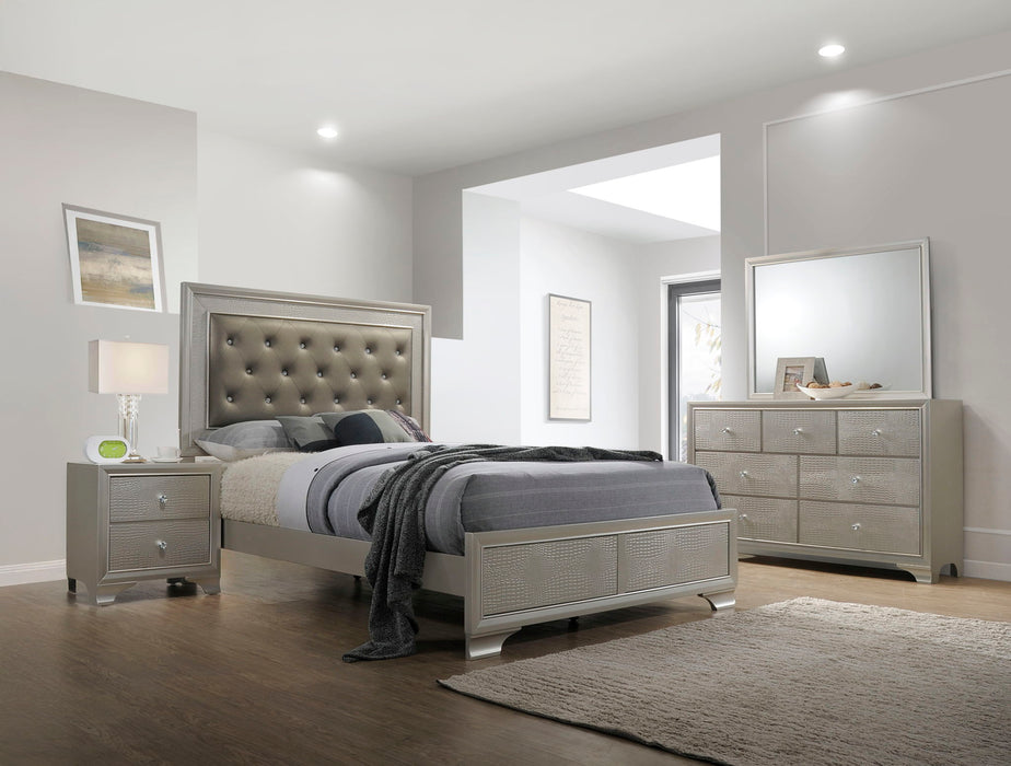 Lyssa - King 4 Piece Bedroom Set - Champagne