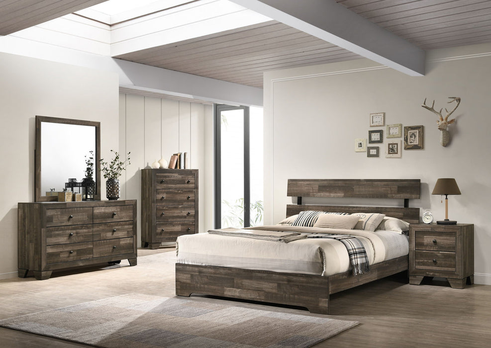 Atticus - Twin 4 Piece Bedroom Set - Brown