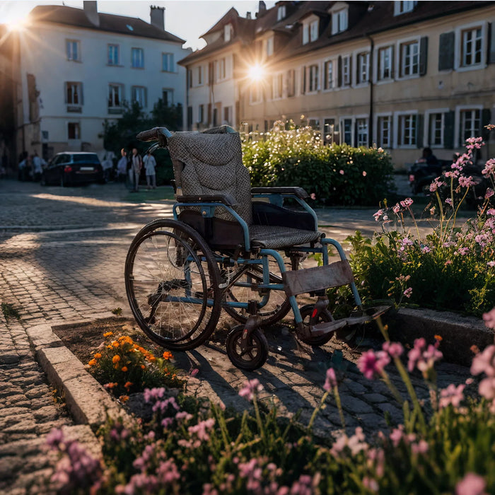 Premium Foldable Transport Wheelchair For Adults