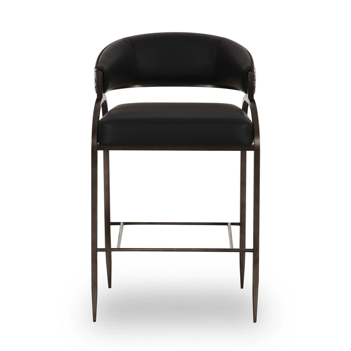 Tatum - Vegan Leather 2-Tone Counter Stool