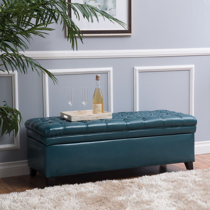 Juliana - Storage Ottoman With Birch Legs