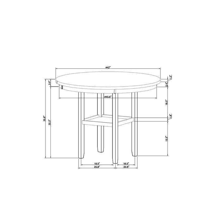 Greta - Bar Table And Bar Stool Set - Antique White