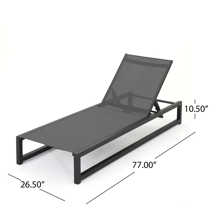 Chaise Lounge With 5 Reclining Positions, Outdoor Patio Lounge Chairs
