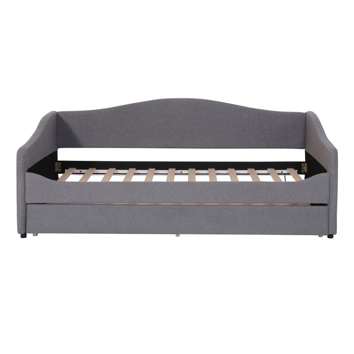Design Upholstered Daybed With Light And Trundle