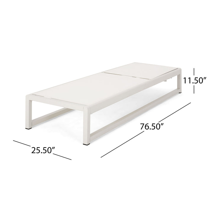 Outdoor Nylon Mesh Chaise Lounge, (Set of 2)