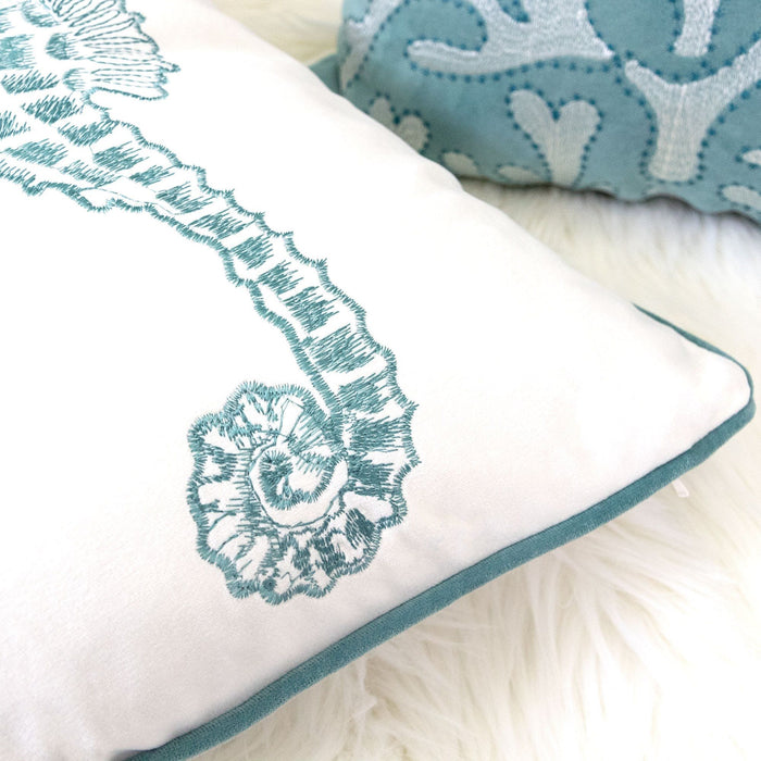 Seahorses Pillow Cover With Matching Back