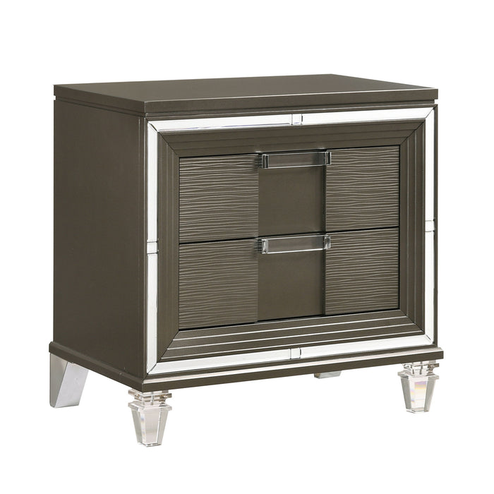 Twenty Nine - 2-Drawer Nightstand With USB - Dark Brown