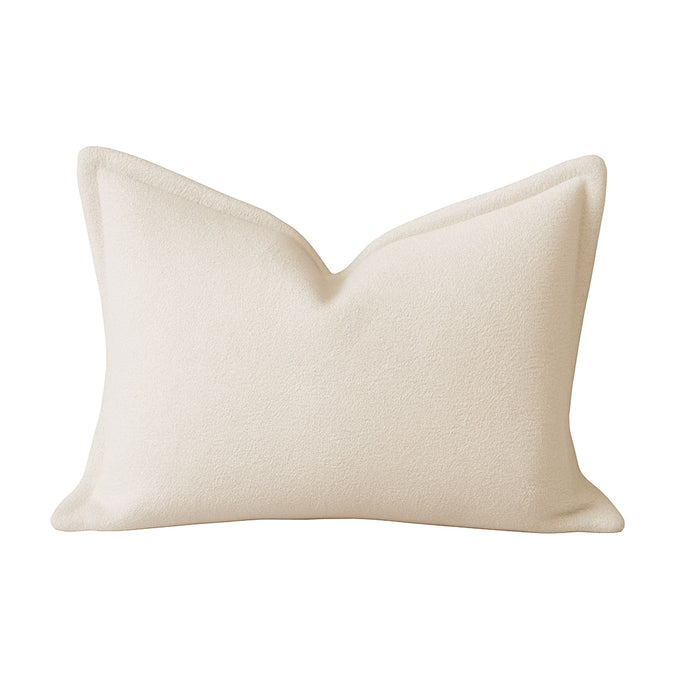 Homey Cozy - Comfort Textured Throw Pillow - Ivory