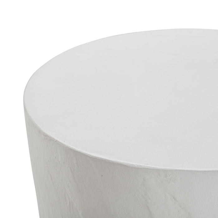 Margot - Faux Plaster Indoor / Outdoor Concrete Stool - Light Gray
