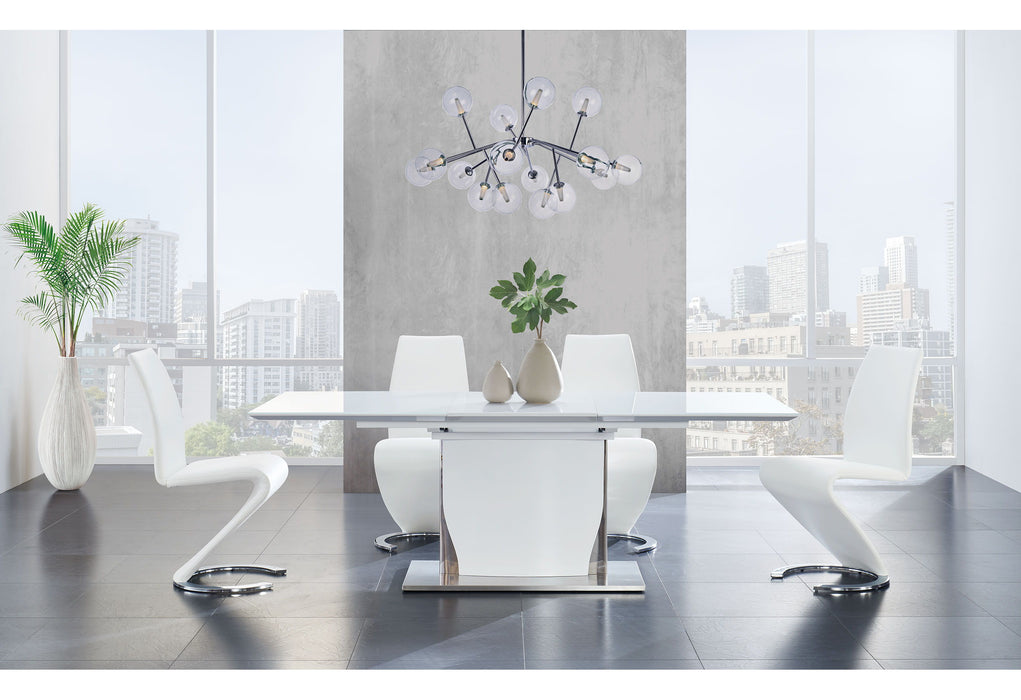 5 Piece Dining Room Set (D2279 Dining Table And 4 D9002 Dining Chairs) - White