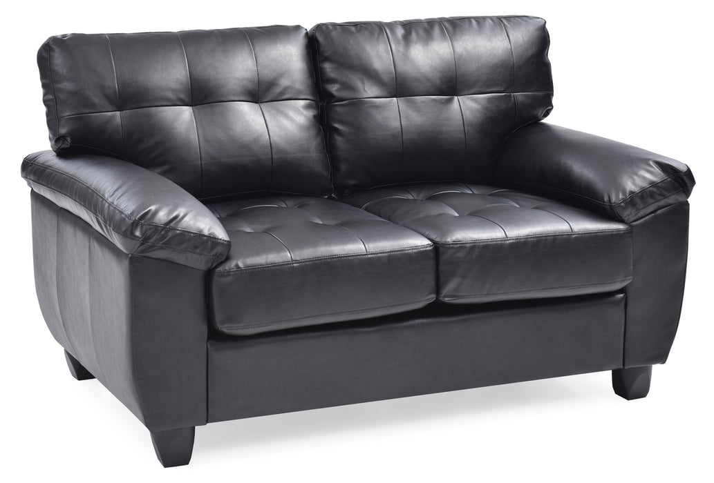 Stylish Loveseat With Padded Arms