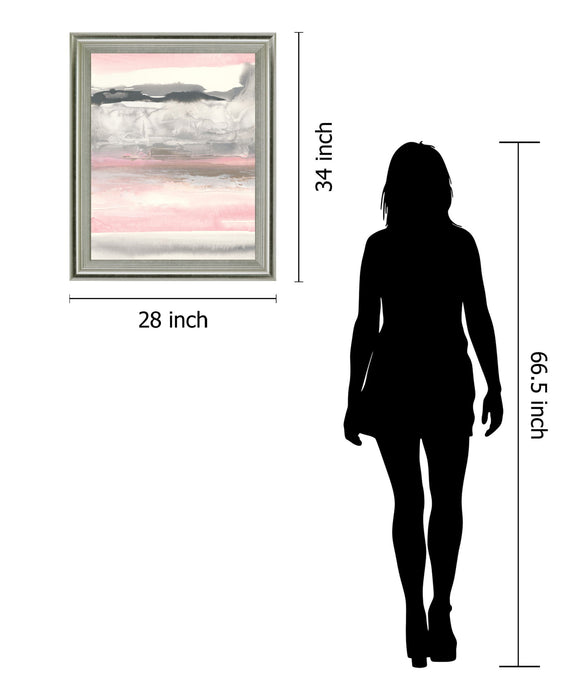 Blushing Mist - 28" x 34" Framed Wall Art