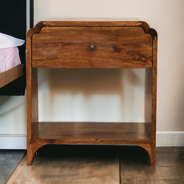 Newton - Nightstand With A Drawer And Open Shelf