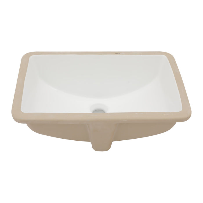 Modern Ceramic Undermount Bathroom Sink With Overflow, High Quality