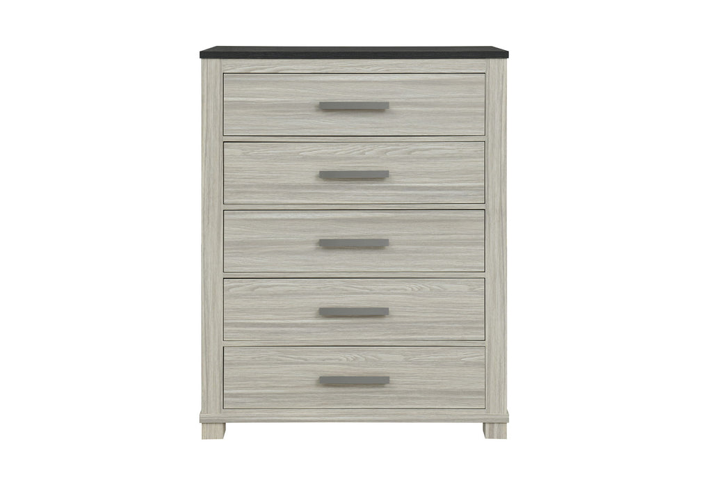 Ashley - 5 Piece King Bedroom Set - Brown