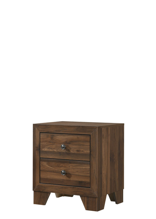 Millie - Full 4 Piece Upholstered Bedroom Set - Brown Cherry