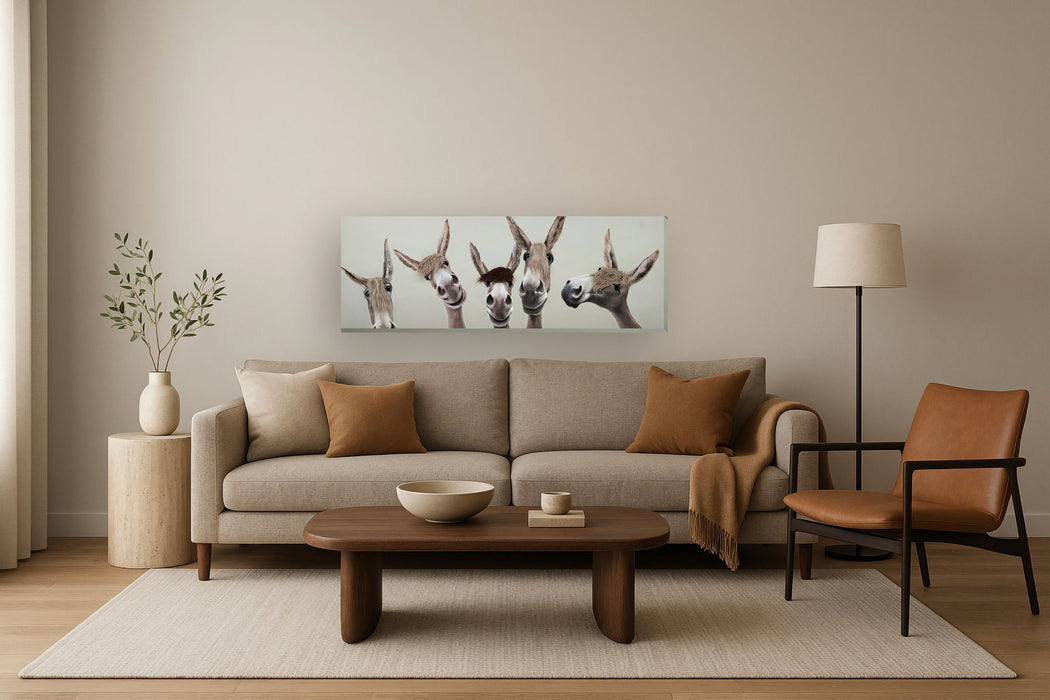 Whimsical Brows - 20" x 60" Framed Wall Art