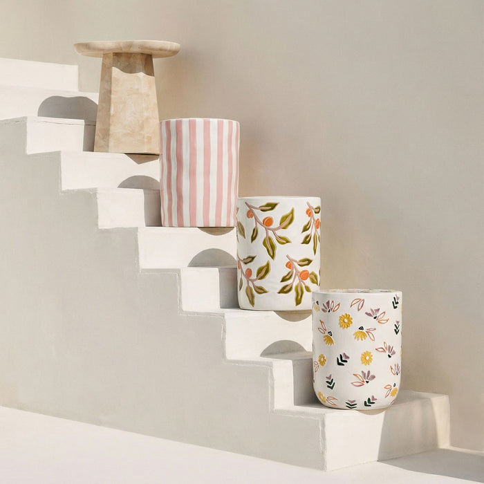 Tempest - Ceramic Table - Orange Citrus