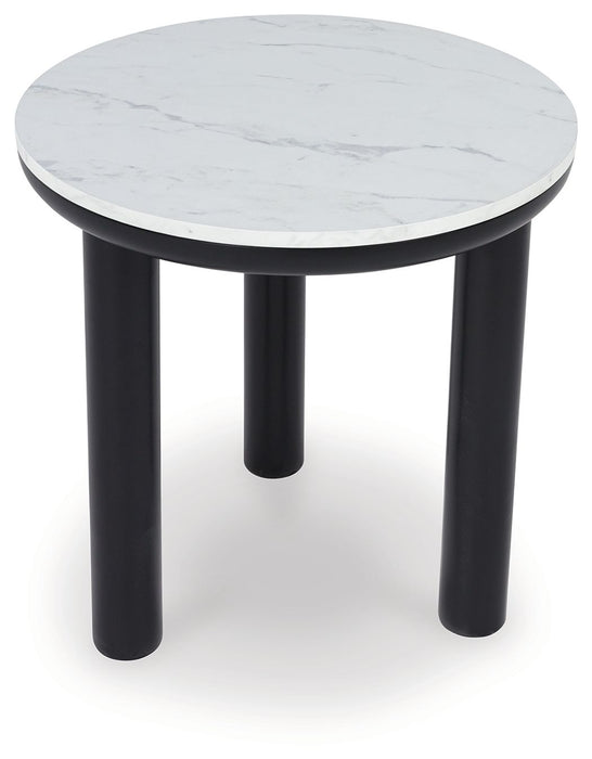 Xandrum - Occasional Table Set (Set of 3) - Black / White