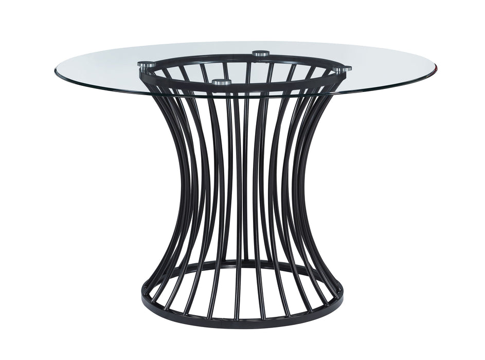 Tracy - 5 Piece Dining Room Set - Light Gray / Black