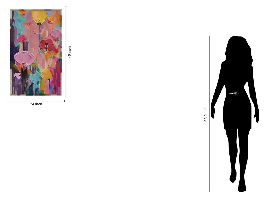 Blossom Radiance - 24" x 40" Framed Wall Art