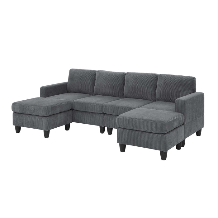 Modular Sectional With 2 Ottomans