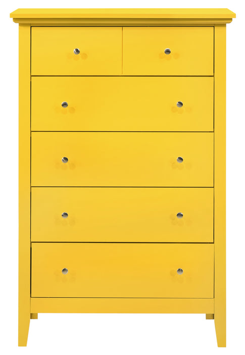 Glory Furniture Hammond Chest, Yellow