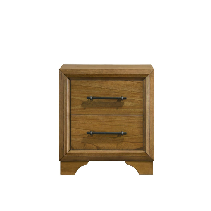 Harmony - 2-Drawer Nightstand With USB - Walnut