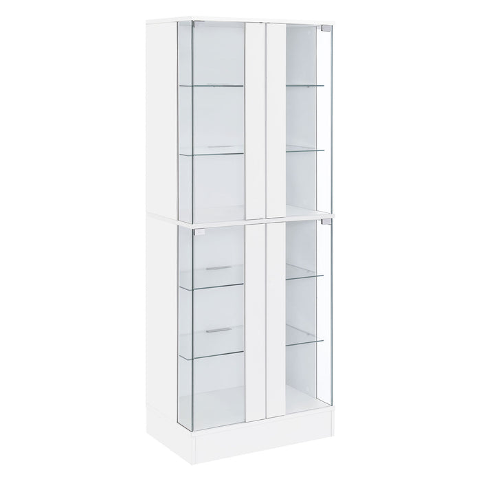 Gilbert - 4 Door LED Curio Display Cabinet