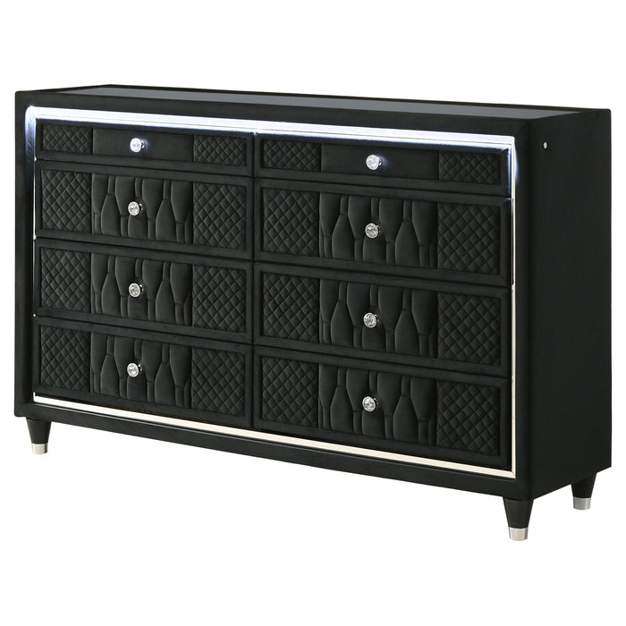 Mika - 8 Drawer LED Dresser