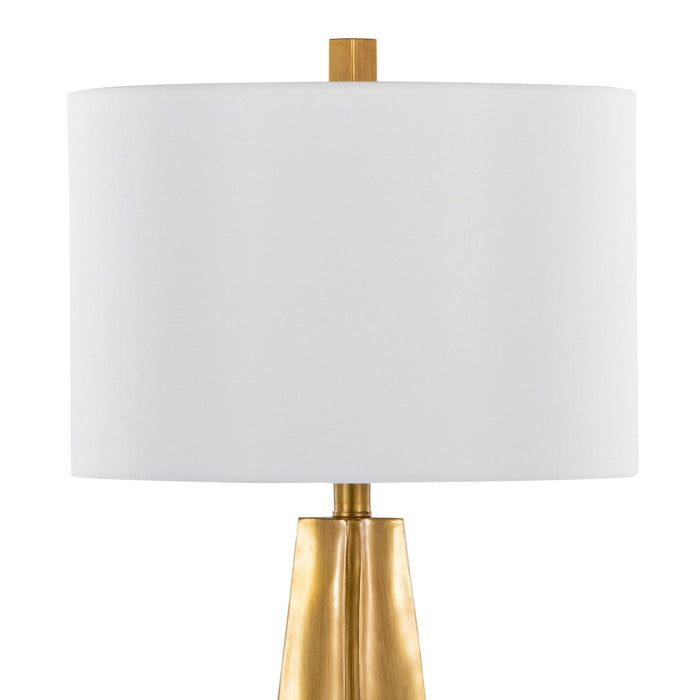 Pompeii - Contemporary Table Lamp - Gold / White