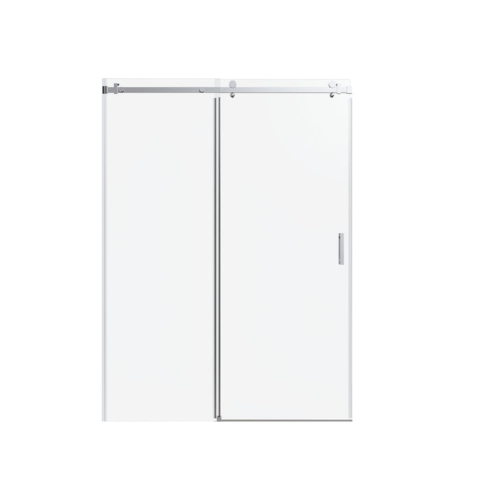 Frameless Single Sliding Shower Door, Sgcc Tempered Glass, Reversible