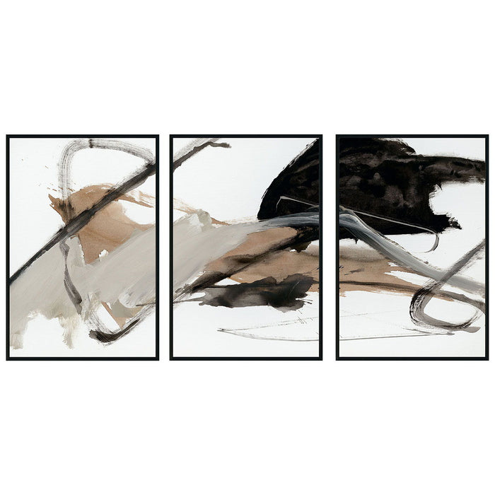 Boss - 72" x 36" Painting By Buddy Whitlock (Set of 3) - Black