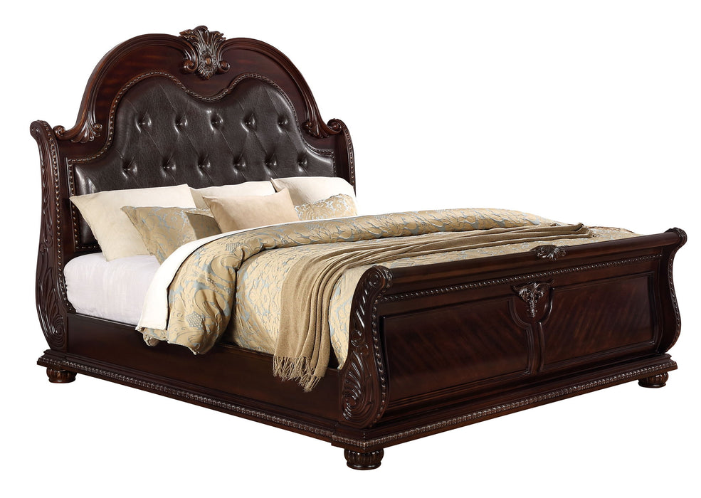 Stanley - California King 4 Piece Bedroom Set - Cherry