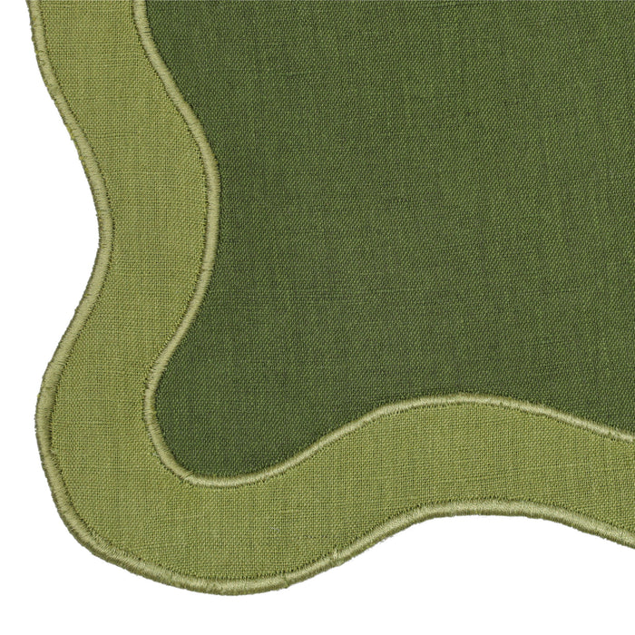 Organic Cotton / Linen Wavy Challah Cover
