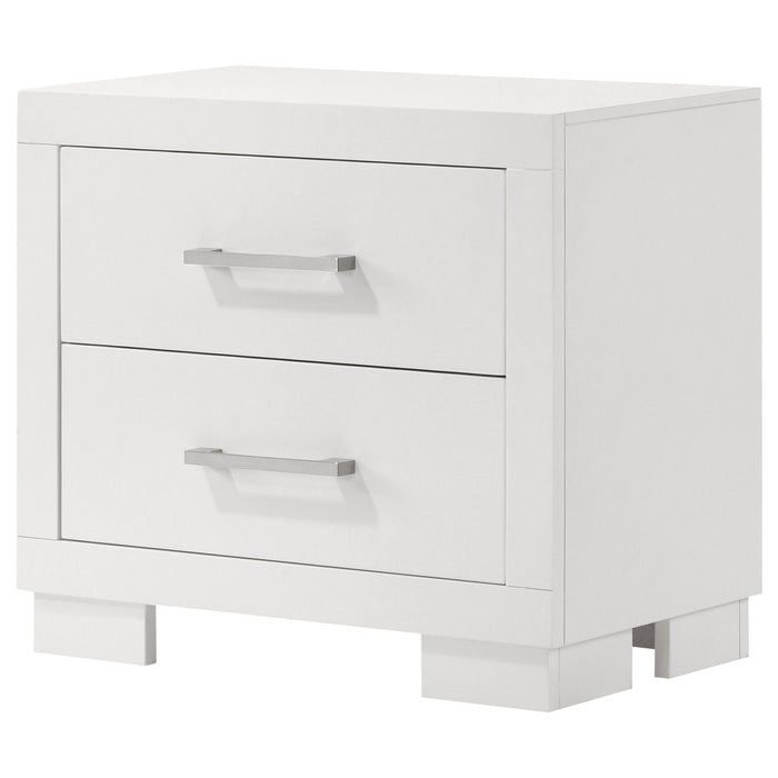 Copper - 2 Drawer Rectangular Nightstand