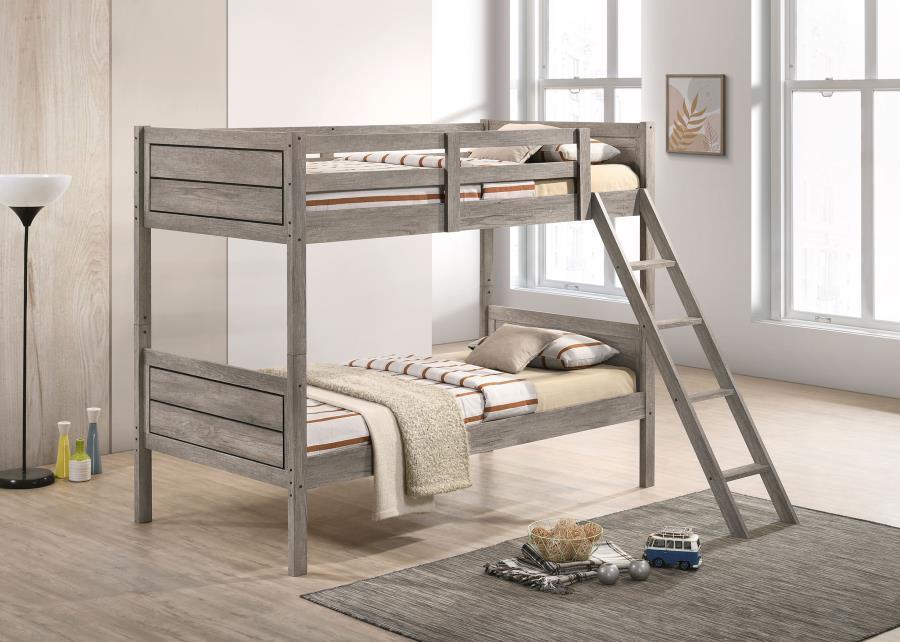 Ryder - Wood Bunk Bed With Mattress