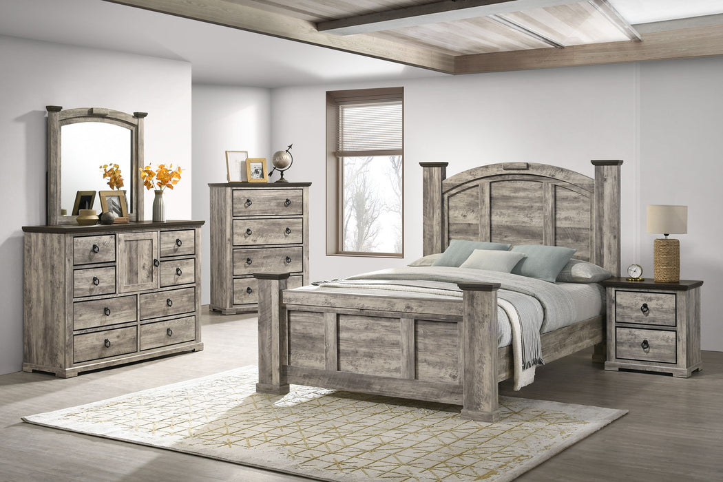 Ella-Mae - King Bed - Gray