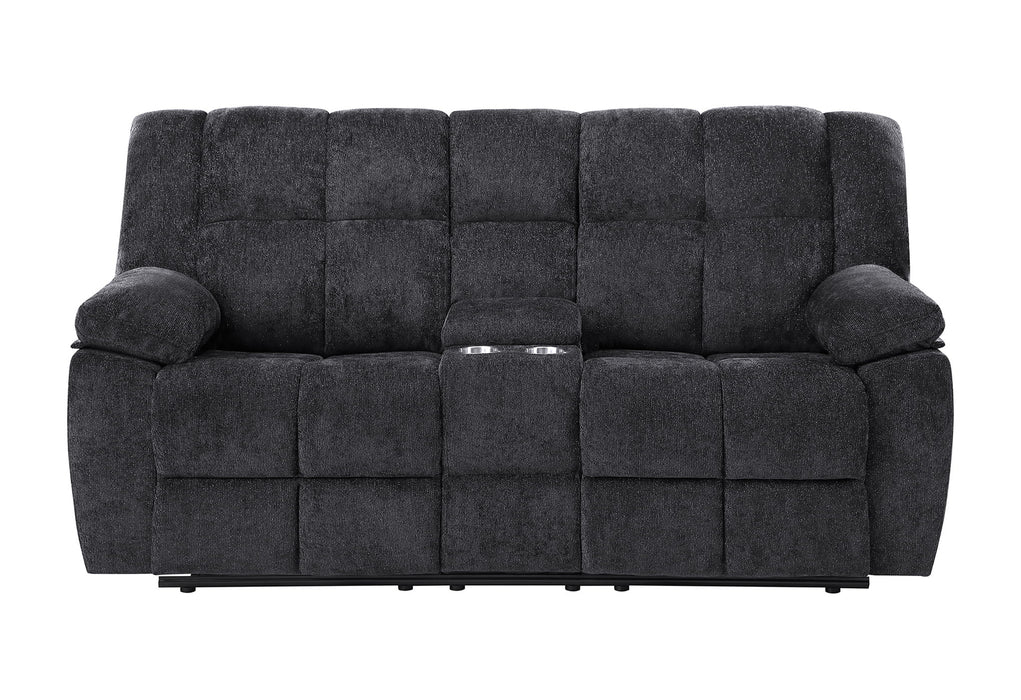 U6000 - Reclining Sofa / Console Reclining Loveseat / Recliner - Black