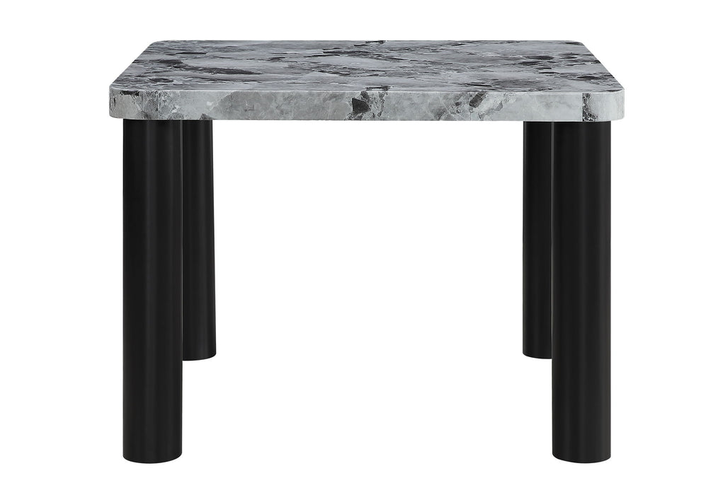 D5473 - 5 Piece Dining Room Set (Bar Table And 4 Bar Stools) - Black / Gray