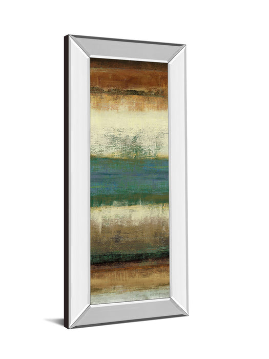 Sky By Allison Pearce - Mirror Framed Print Wall Art - Blue