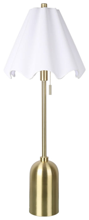 Petal Poise - 33 X 13 - Metal Buffet Lamp (Set of 2) - Soft Gold