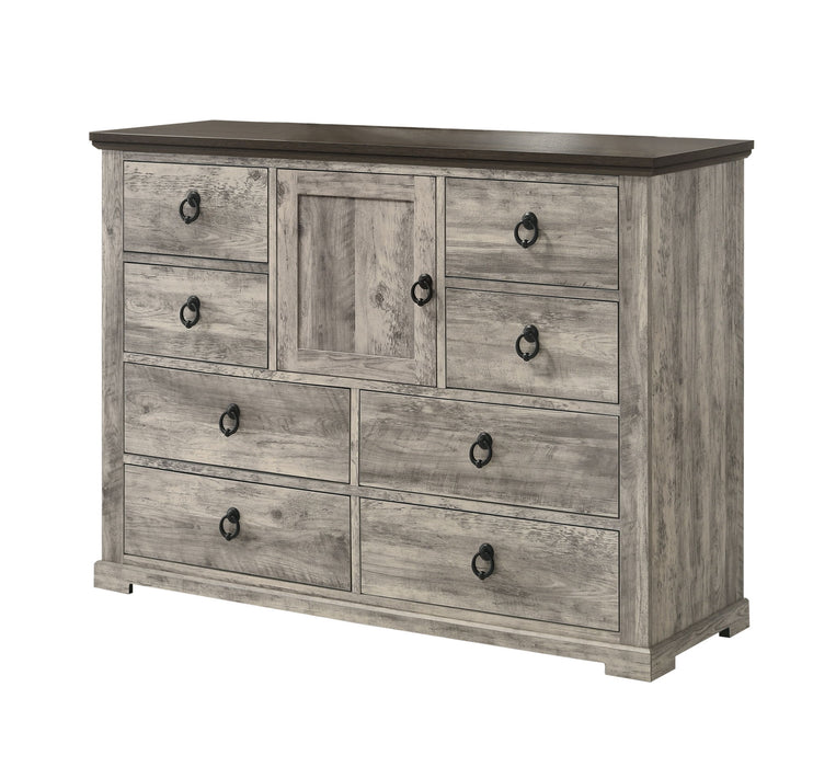 Ella-Mae - Queen 5 Piece Bedroom Set - Gray