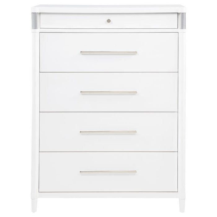 Gracemont - 5-Drawer Bedroom Chest Of Drawers - White