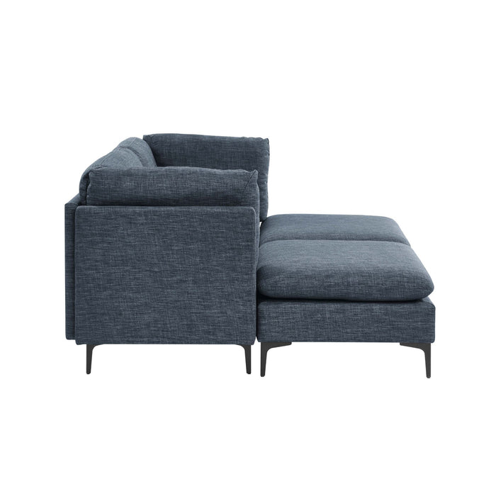 Upholstered Modular Sectional & Tall Legs